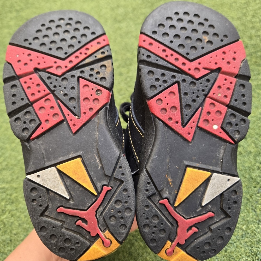 Nike Air Jordan 7C Citrus Black Toddler High Top - Picture 6 of 8